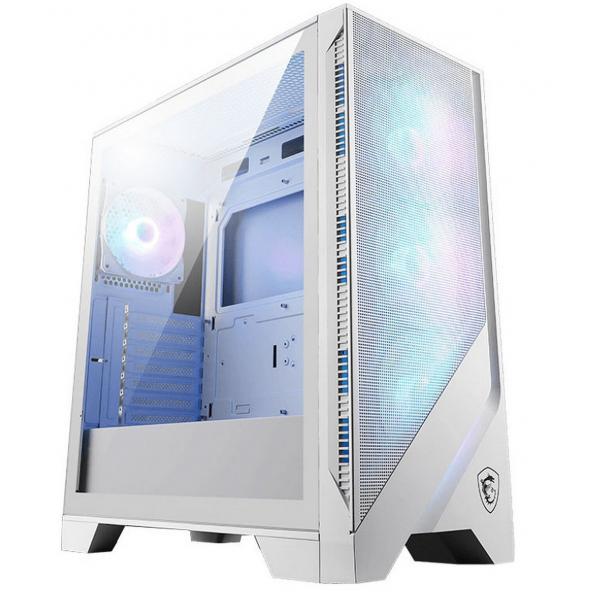 MSI MAG FORGE 320R AIRFLOW Micro Tower Trasparente, Bianco (MAG Forge 320R White Airflow)