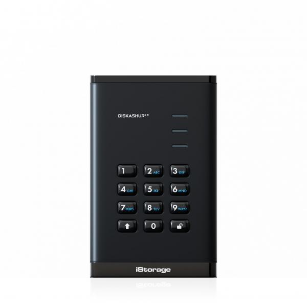 iStorage diskAshur3 SSD 4 TB USB Type-A / USB Type-C 3.2 Gen 1 [3.1 Gen 1] Nero (diskAshur3 SSD 256-bit 4TB - Black)