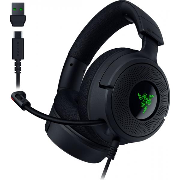 Razer Kraken V4 X Auricolare Cablato A Padiglione Gaming USB Type-C / USB Type-A Nero (Kraken V4 X)