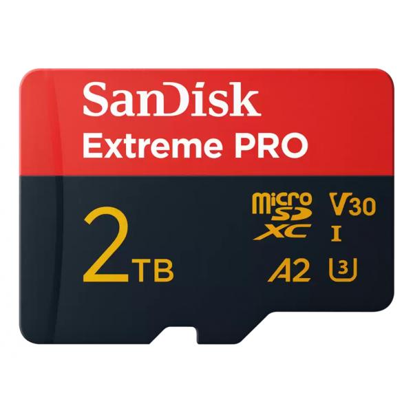 SanDisk Extreme PRO 2 TB MicroSDXC UHS-I Classe 10 (Extreme Pro 2 Tb Microsdxc - Uhs-I Class 10 - Warranty: 12M)