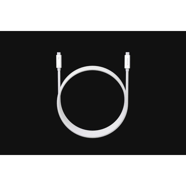 Razer RC21-01870200-R3M1 Cavo Thunderbolt 2 m 40 Gbit/s Bianco (Razer Thunderbolt Cable [2.0 Meter] - White - FRML Packaging)