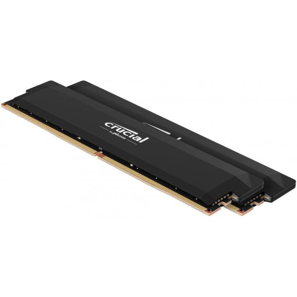 Crucial CP2K16G64C38U5B memoria 32 GB 2 x 16 GB DDR5 6400 MHz Data Integrity Check [verifica integrità dati] (Crucial Pro - Overclocking Edition - DDR5 - kit - 32 GB: 2 x 16 GB - DIMM 288-pin - 6400 MT/s / PC5-51200 - CL38 - 1.35 V - unbuffered - non-ECC - black)