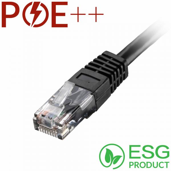 Cablenet 60-6020B cavo di rete Nero 2 m Cat6 U/UTP [UTP] (CNL 100PK 2M C6 Bk UTP PVC 24AWG FMB)