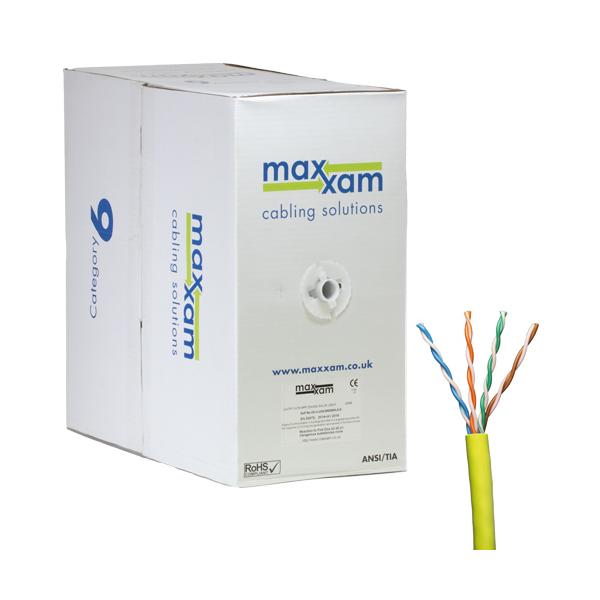 Cablenet XX60003Y cavo di rete Giallo 305 m Cat6 U/UTP [UTP] (CNL C6 Yw UTP Ls 24AWG Sld Dca 305m)