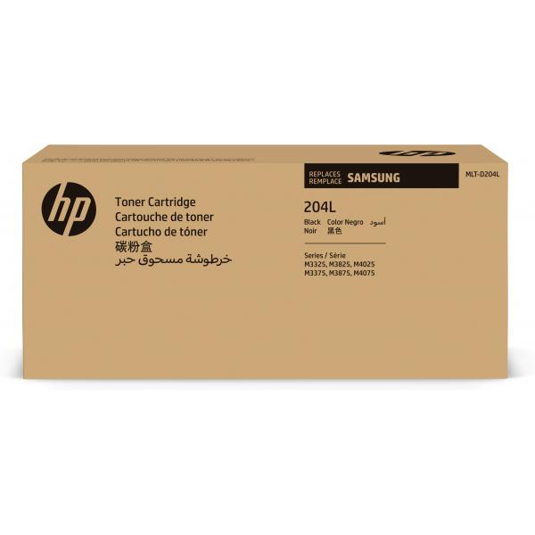 Hp samsung mlt-d204l alta resa nero originale cartuccia toner (su929a) per proxpress sl-m3325, sl-m3375, sl-m3825, sl-m3875, sl-m4025, sl-m4075