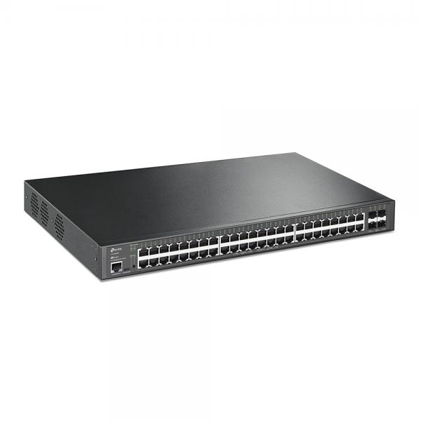 Tp link jetsream tl-sg3452xp switch gestito l2+ 48 x 10/100/1000 (poe+) + 4 x 10 gigabit sfp+ poe+ (500 w)