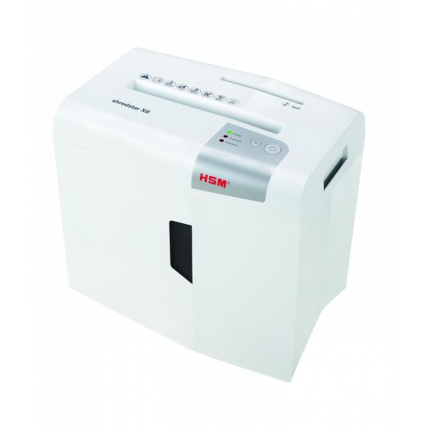 Hsm shredstar x8 distruggidocumenti taglio frammento bianco