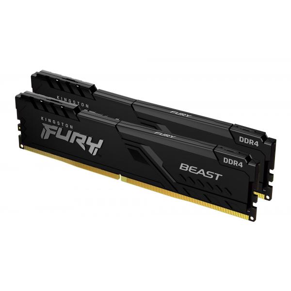 Kingston fury beast black 8gb 2 x 4gb ddr4 3.200mhz cl 16 dimm