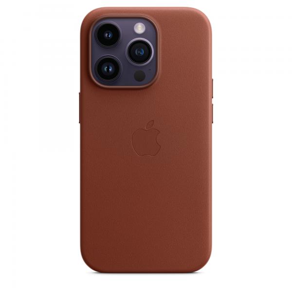 Apple iphone 14 pro cover magsafe in pelle terra d`ombra