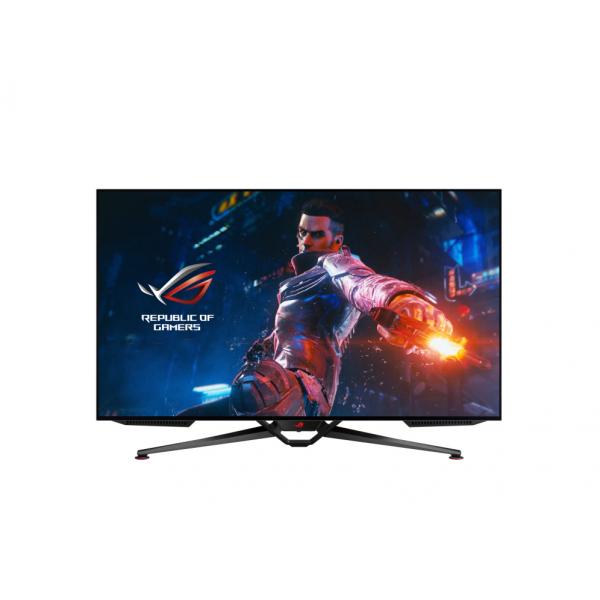 Asus rog swift pg42uq, monitor gaming 41.5`` , oled, 4k (3840x2160), fino a 138hz, tempo di risposta 0.1ms, g-sync, rivestimento antiriflesso, dissipatore di calore custom, true 10-bit, 98% dci-p3, nero
