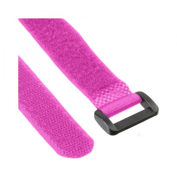 Anelli in velcro InLine 20x200mm - confezione da 10 - rosa