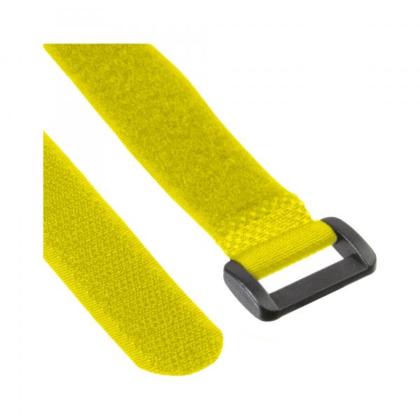 Anelli in velcro InLine 20x300mm - confezione da 10 - giallo