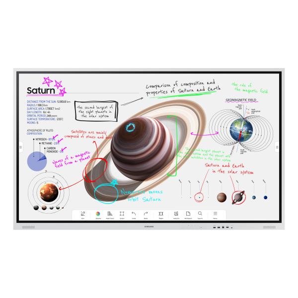 Samsung Flip Pro WM75B - display LCD classe WMB con diagonale da 189 cm (75") con retroilluminazione LED - interattivo - con touchscreen (multi-touch)
