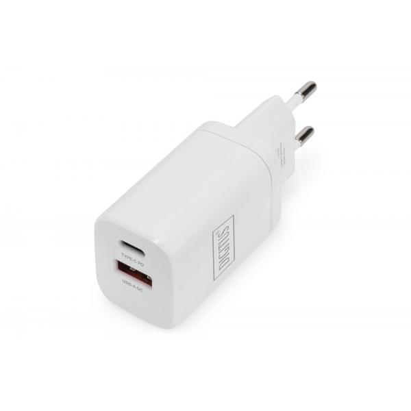 Caricatore USB DIGITUS 1x USB-A / 1x USB-C, 30 W