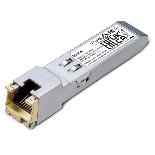 Modulo TP-LINK 10G BASE-T RJ45 SFP+, rame, 10300 Mbit/s, RJ-45, 100 m, 10 Gigabit Ethernet, IEEE 802.3, IEEE 802.3ab, IEEE 802.3an, IEEE 802.3bz
