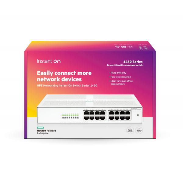 Switch HPE Networking Instant On 1430 16G - Switch - non gestito
