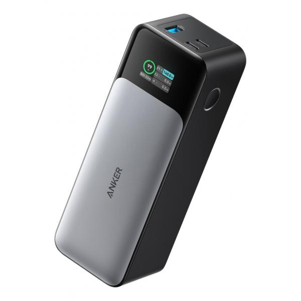 Anker Innovations Anker 737 - Power bank - Tecnologia GaN - 24000 mAh - Anker PowerIQ 4.0, Power Delivery 3.1 - 3 porte di uscita (USB, 2 x USB-C)