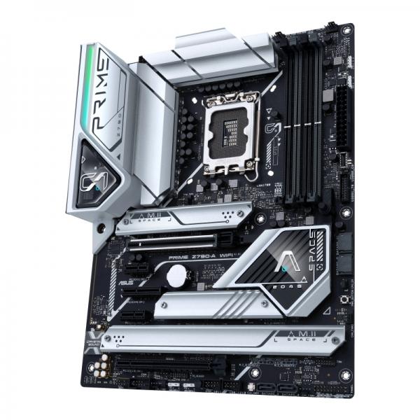 ASUS Prime Z790-A WIFI - scheda madre - ATX - presa LGA1700 - chipset Z790 - USB-C 3.2 Gen 2x2, USB-C 3.2 Gen2, USB 3.2 Gen 1, USB 3.2 Gen 2 - LAN 2.5 Gigabit, Wi-Fi 6, Bluetooth - grafica integrata (CPU richiesta)