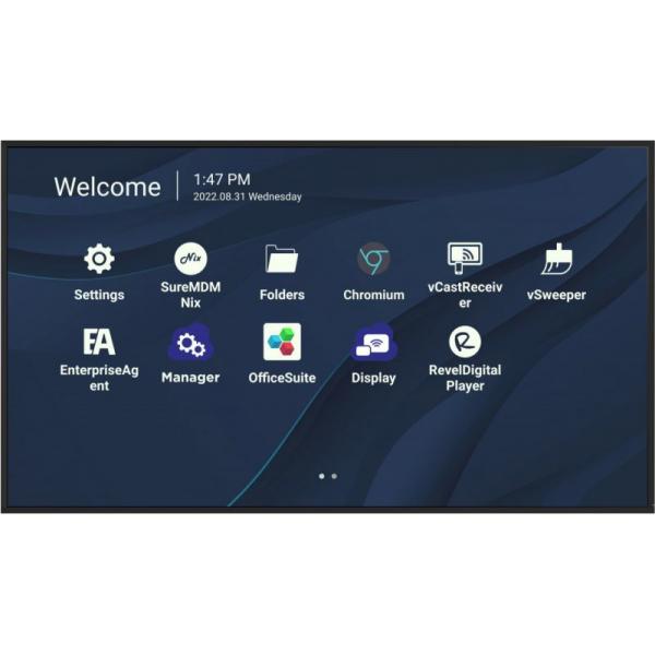 ViewSonic CDE7530 - Display LCD serie CDE30 con diagonale da 190 cm (75") con retroilluminazione a LED - Segnaletica digitale - con lettore multimediale SoC - 4K UHD (2160p)