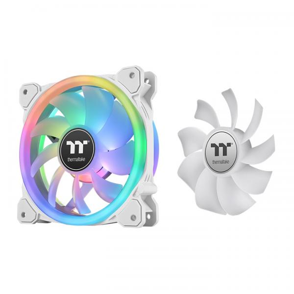 Thermaltake SWAFAN 12 RGB - Edizione Premium - Ventola per case - 120 mm - Bianco (confezione da 3)