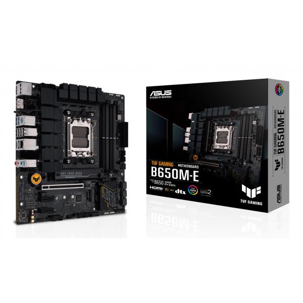 ASUS TUF GAMING B650M-E - scheda madre - micro ATX - Socket AM5 - Chipset AMD B650 - USB 3.1 Gen 2, USB 3.2 Gen 2, USB-C 3.2 Gen2, USB-C 3.2 Gen 1 - 2.5 Gigabit LAN - grafica integrata (CPU richiesta)