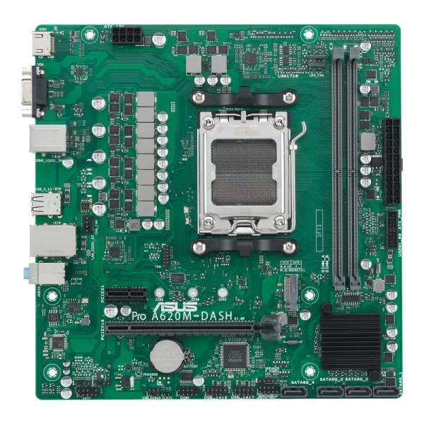 ASUS A620M-DASH-CSM - scheda madre - micro ATX - Socket AM5 - chipset AMD A620 - USB 3.2 Gen 1 - Gigabit LAN - grafica integrata (CPU richiesta)