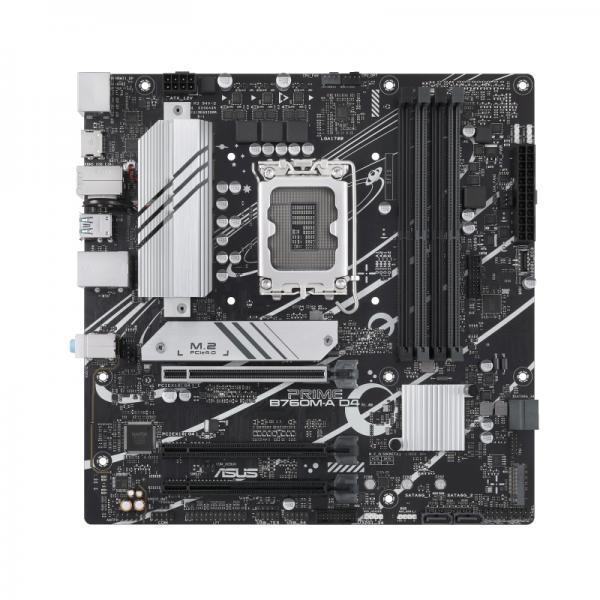 ASUS PRIME B760M-A D4-CSM - scheda madre - micro ATX - presa LGA1700 - chipset B760 - USB-C 3.2 Gen 1, USB 3.2 Gen 2, USB 3.2 Gen 1 - 2.5 Gigabit LAN - grafica integrata (CPU richiesta)