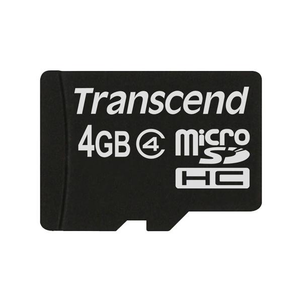 Scheda di memoria flash Transcend - 4 GB - Classe 4