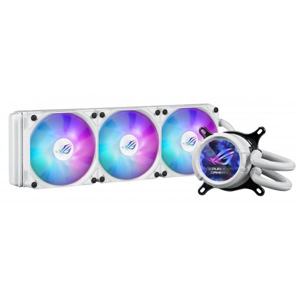 ASUS ROG STRIX LC III 360 ARGB LCD - White Edition - Sistema di raffreddamento a liquido del processore - (per: AM4, LGA1200, LGA1700, AM5, LGA115x Socket)