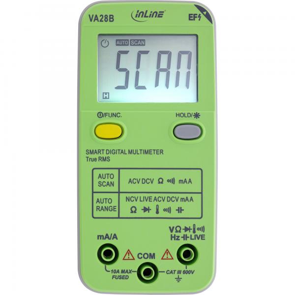 Multimetro InLine con range automatico e scansione automatica - formato tascabile