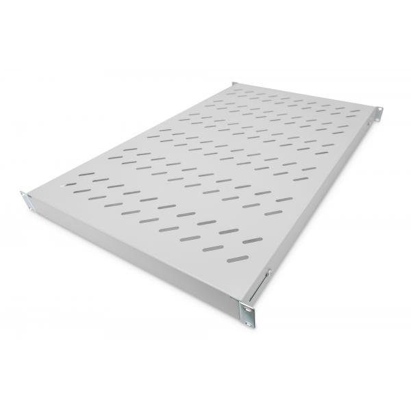 Ripiano DIGITUS con guide di fissaggio variabili per installazione permanente in armadi da 483 mm (19")
