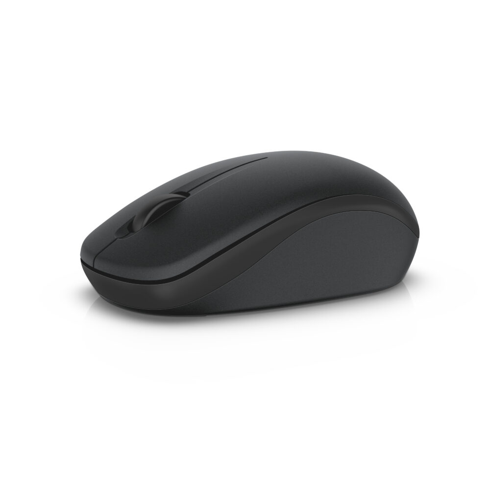 Dell WM126 - Mouse - ottico - 3 pulsanti - wireless - RF - ricevitore wireless (USB)