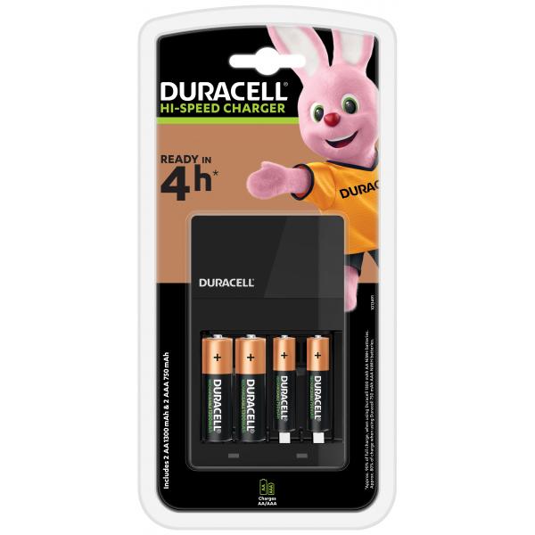 Duracell CEF14 - Caricabatterie da 4 ore - (per 4xAA/AAA)