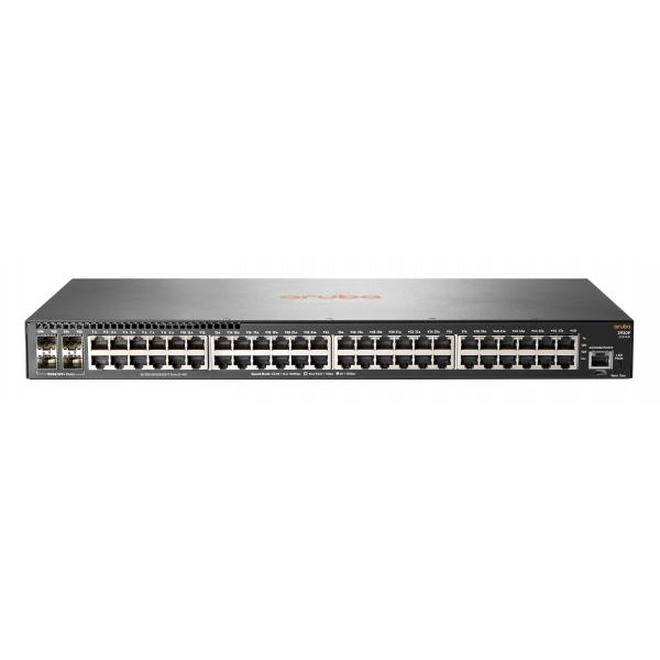 HPE Aruba 2930F 48G 4SFP+ - Switch - L3 - gestito - 48 x 10/100/1000 + 4 x 1 Gigabit/10 Gigabit SFP+ (Uplink)