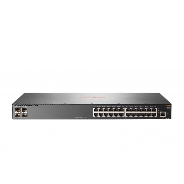 HPE Aruba 2930F 24G 4SFP - Switch - L3 - gestito - 24 x 10/100/1000 + 4 x Gigabit SFP (Uplink)