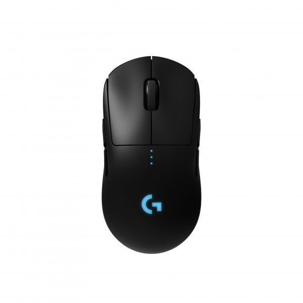 Logitech G Pro - Mouse - per destrimani e mancini - ottico - wireless - 2,4 GHz - ricevitore wireless (USB)