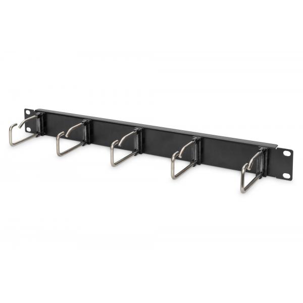 Pannello di gestione cavi DIGITUS con staffe in acciaio per armadi da 482,6 mm (19"), 1U