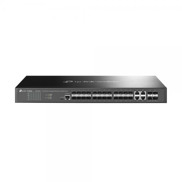 TP-LINK JetStream TL-SG3428XF V1.6 - Switch - L2+ - gestito - 20 x Gigabit SFP + 4 x Combo Gigabit SFP/RJ-45 + 4 x 10 Gigabit SFP+ (Uplink)