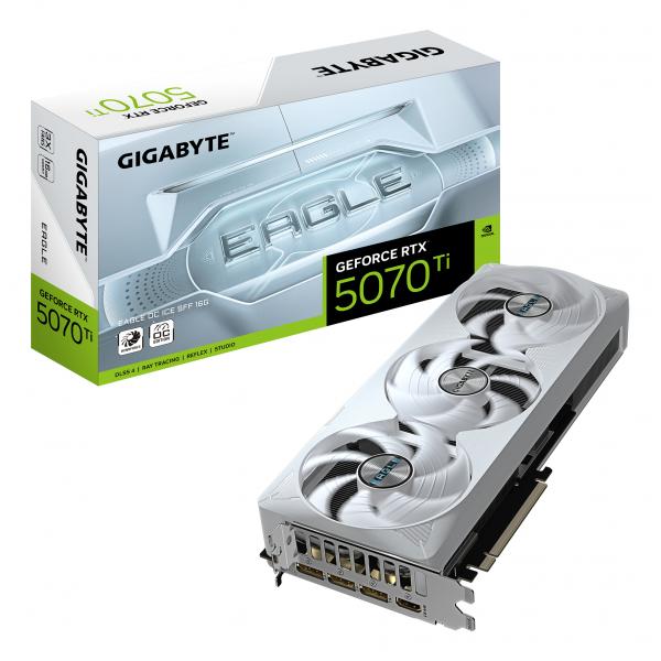 Scheda grafica - GIGABYTE - GeForce RTX 5070 Ti EAGLE OC ICE SFF 16G