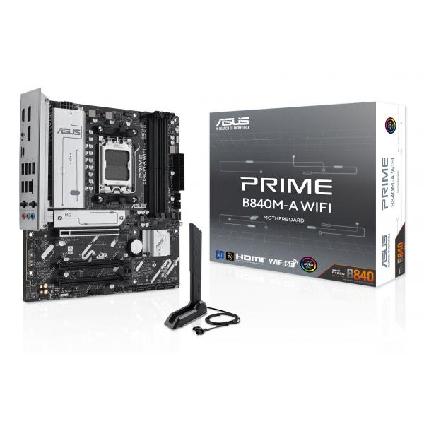 Scheda madre - ASUS - PRIME B840M-A WIFI - AMD B840 - Slot micro ATX AM5