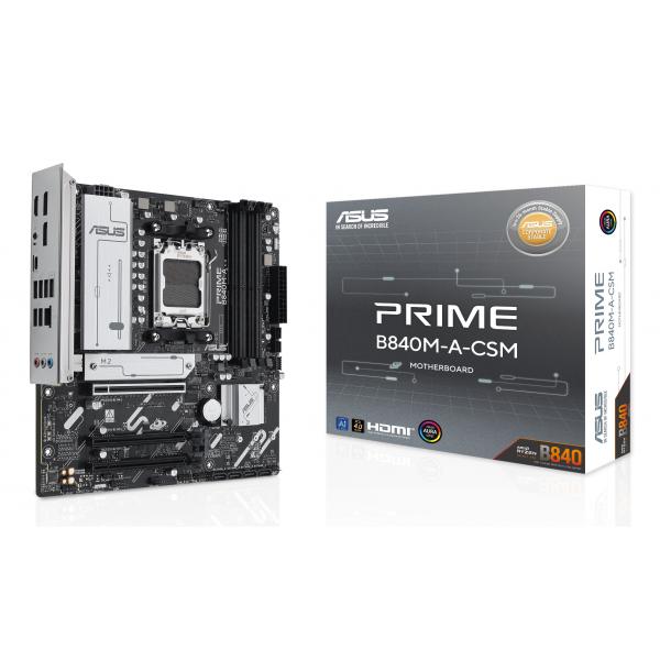 Scheda madre - ASUS - PRIME B840M-A-CSM - AMD B840 - Slot micro ATX AM5