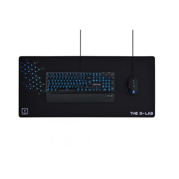 THE G-LAB Mousepad da gioco XXL 900x400x4mm con gomma antiscivolo