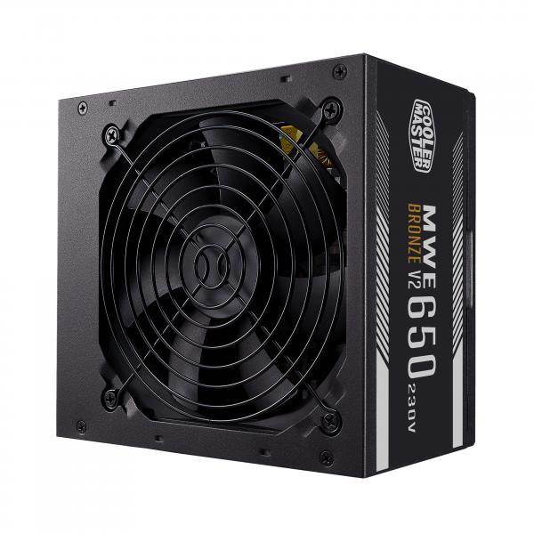 COOLER MASTER MWE Bronze 650W V2 - Alimentazione 650W - 230V (Certificato 80 Plus Bronze 5 anni di garanzia) Cavi flat neri