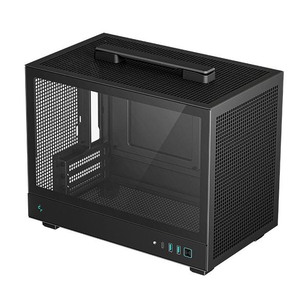 Case PC - DEEPCOOL - CH160 - Senza alimentatore - Mini tower - Formato M-ITX - Nero