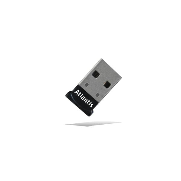 ADATTATORE ATLANTIS P008-USB06H Mini Bluetooth 4.0+EDR CLASSE-2 Connessione wireless a 2,1Mbps-Supporto dual mode Bluetooth 3.0