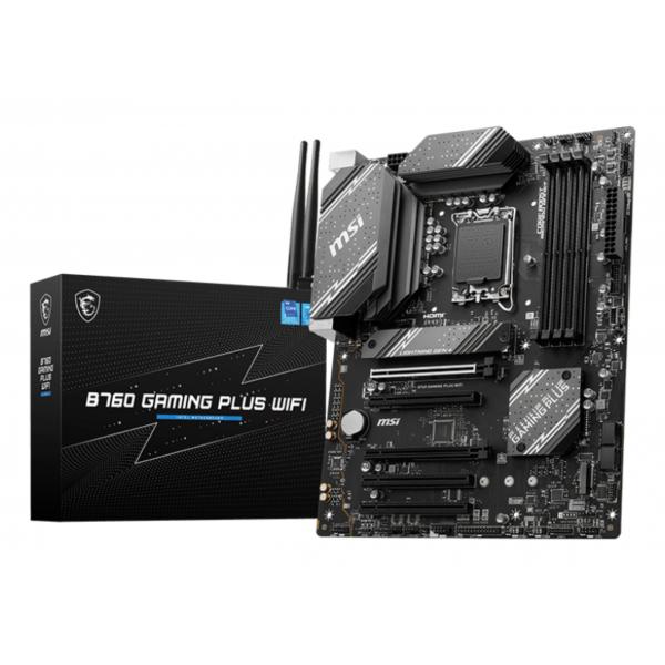 MB MSI B760 GAMING PLUS WIFI 1700 4D5 2M.2 4S3 U3.2 GBL H/D ATX DDR5