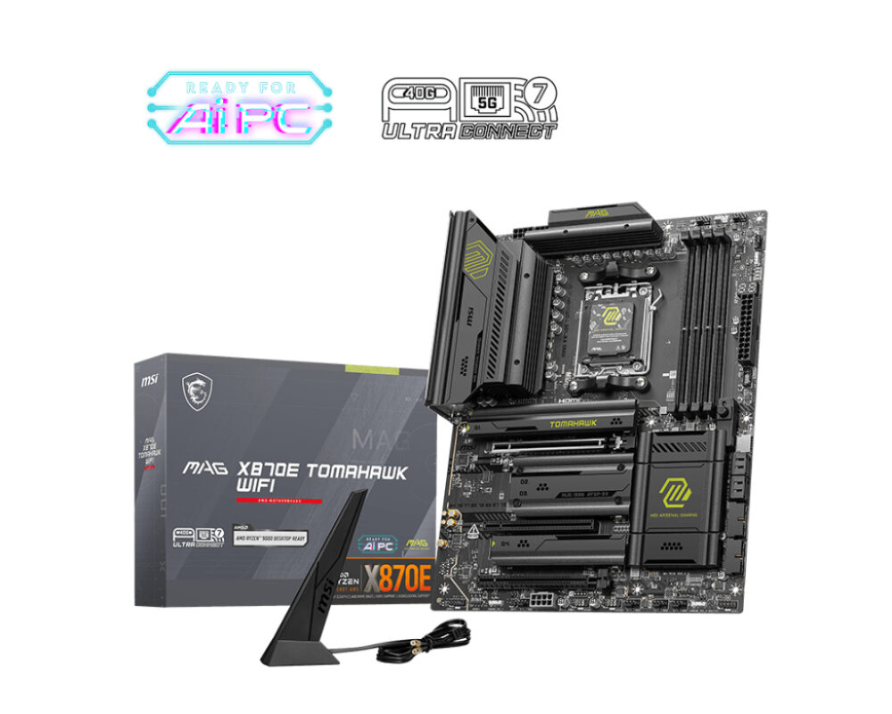 MB MSI MAG X870E TOMAHAWK WIFI AM5 4DDR5 3PCIE 5M2 4SATA 1HD/1TYPE-C