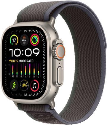AppleWatch Ultra 2 Titanium Cellular 49mm (Trail Loop blau/schwarz) S/M (MRF53FD/A)