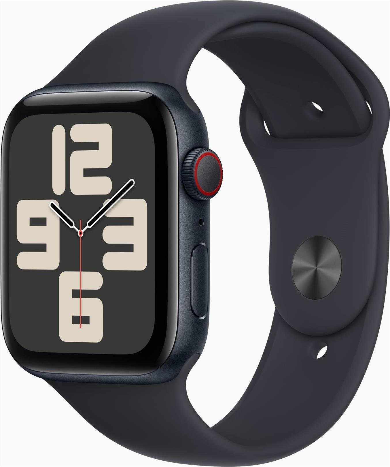 APPLE Watch SE GPS + Cellular 44mm Midnight Aluminium Case with Midnight Sport Band - M/L (MRH83QF/A)