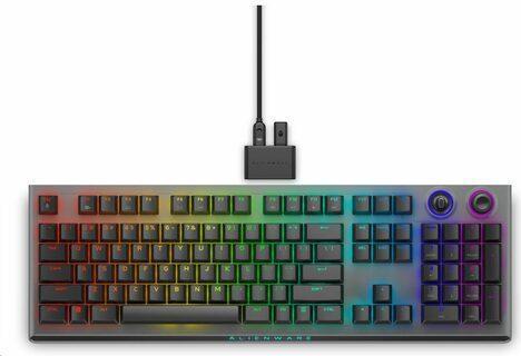 Alienware AW920K - Volle Größe (100%) - RF Wireless - Mechanischer Switch - RGB-LED - Grau (545-BBFL)